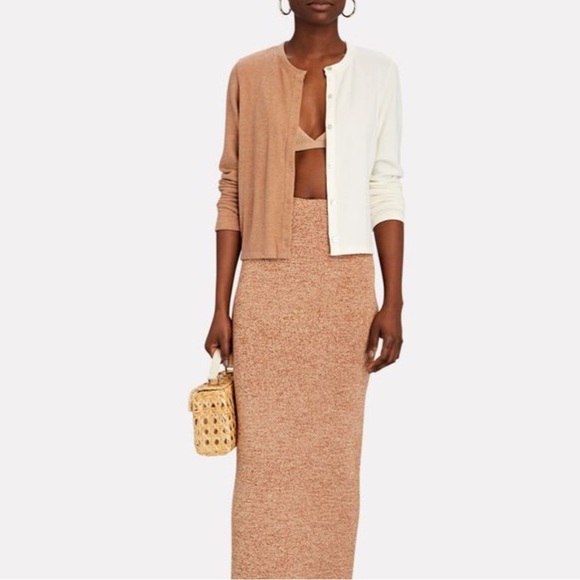 DONNI. Sweaters - NWT - DONNI - Duo Colorblock Cardigan - Crème/Camel - XS